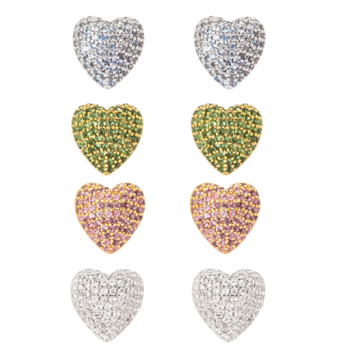 SODINI Orecchini a cuore Petit Pavè 842348