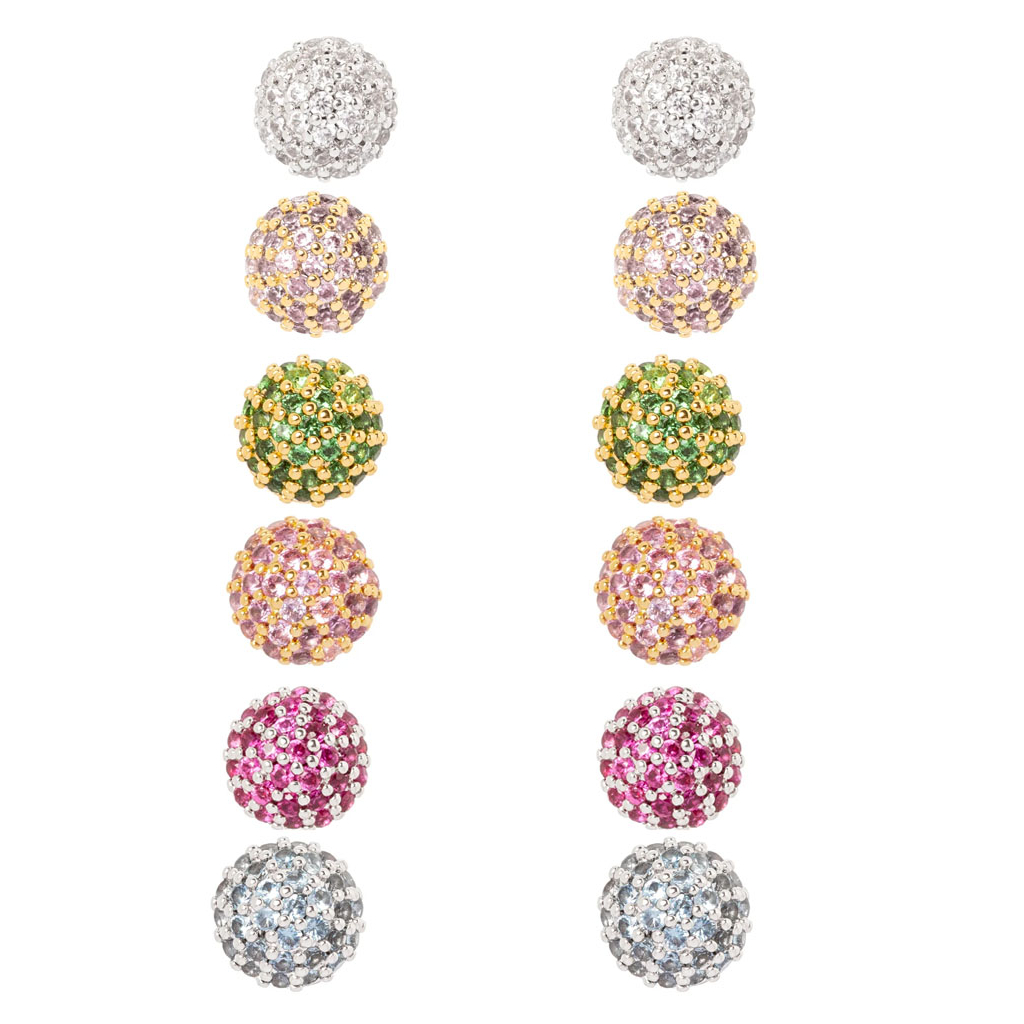 SODINI Orecchini a semi-sfera Petit Pavè 842349 SODINI Orecchini a semi-sfera Petit Pavè 842349