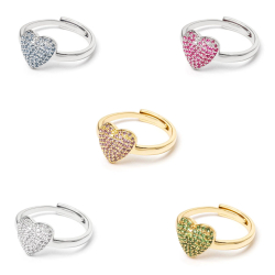 SODINI Anello con cuore Petit Pavè 842351