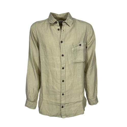 MADSON by BottegaChilometriZero men's linen shirt DU25947 MADE IN ITALY