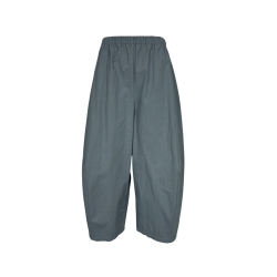 NEIRAMI pantalone donna ovetto tessuto crinkle grigio P838KL EASY MADE IN ITALY