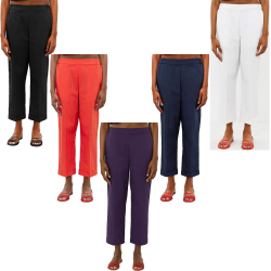 MEIMEIJ pantaloni donna cotone leggero M5EB16 MADE IN ITALY