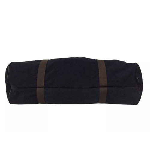 D'AMICO borsa weekend unisex blu 100% canvas tinta unita