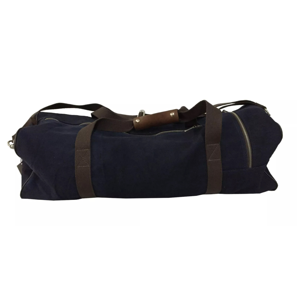 D'AMICO borsa weekend unisex blu 100% canvas tinta unita D'AMICO borsa weekend unisex blu 100% canvas tinta unita