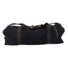 D'AMICO borsa weekend unisex blu 100% canvas tinta unita