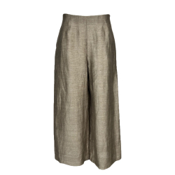 OPIFICIO NEIRAMI pantalone donna colore marmotta largo OP29BP MADE IN ITALY
