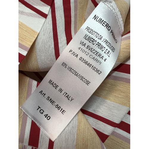 NUMERO PRIMO blusa donna righe multicolor SN5-561E MADE IN ITALY