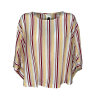 NUMERO PRIMO blusa donna righe multicolor SN5-561E MADE IN ITALY