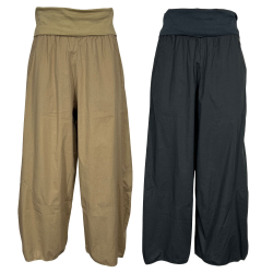 TREBARRABI pantalone donna largo cotone leggero PIERA PO MADE IN ITALY
