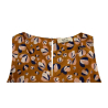 ETiCi women's sleeveless dress in honey/blue pattern, item A2/3670/06, MADE IN ITALY