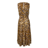 ETiCi women's sleeveless dress in honey/blue pattern, item A2/3670/06, MADE IN ITALY