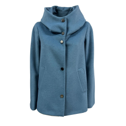 GUTTHA MILANO women's dusty blue jacket GUT24080 MADE IN ITALY