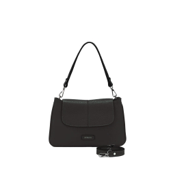 RIPANI borsa donna pelle cervo nera a spalla E273OJ GIORGIA 100% pelle MADE IN ITALY
