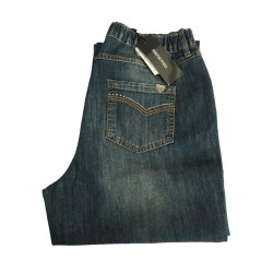 ELENA MIRO' jeans donna con elastico e dettagli tasca posteriore 98% cotone 2% elastan