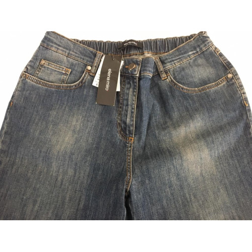 ELENA MIRO' jeans donna con elastico e dettagli tasca posteriore 98% cotone 2% elastan