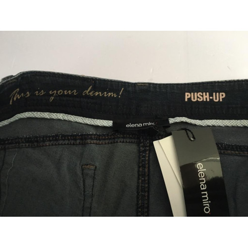 ELENA MIRO' PUSH-UP lightweight women jeans with pocket applications 84% cotton 13% nylon 3% elastane