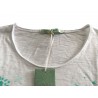 LA FEE MARABOUTE t-shirt donna mezza manica bianco 100% cotone MADE IN ITALY