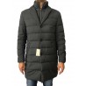 LUIGI BIANCHI MANTOVA cappotto grigio con pettorina 100% lana 