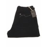 ELENA MIRÒ pantalone donna con elastico in vita nero con applicazioni tasche posteriori 98% cotone 2% elastan