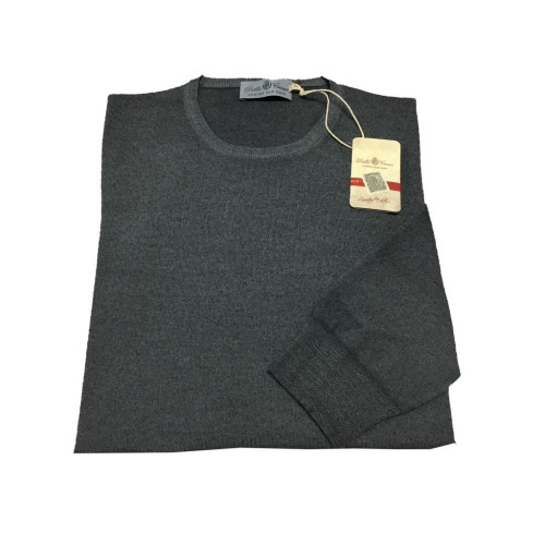 DELLA CIANA maglia uomo grigio 100% lana MADE IN ITALY tg.60