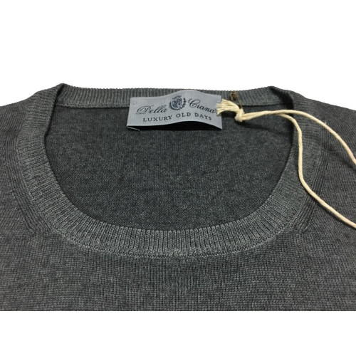 DELLA CIANA maglia uomo grigio 100% lana MADE IN ITALY tg.60