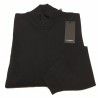 ALPHA STUDIO black knit high collar men wool slim fit 100%