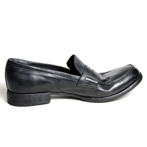 OPEN CLOSED MAN SHOES black Color 100% leather MADE IN ITALY
