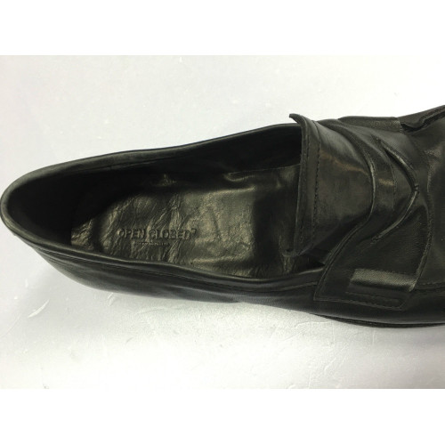 OPEN CLOSED MAN SHOES black Color 100% leather MADE IN ITALY