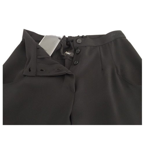 TADASHI pantalone donna con elastico nero 100% poliestere MADE IN ITALY