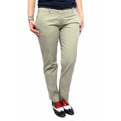 ASPESI pantalone donna mod H101 beige 100% cotone MADE IN ITALY