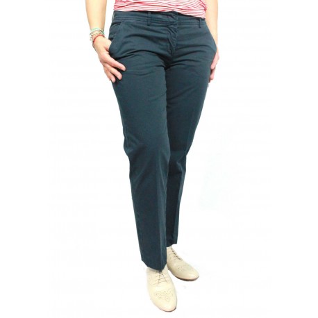 ASPESI blue trousers H101 mod women 100% cotton MADE IN ITALY