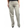 ASPESI women  beige trousers mod H111  100% cotton bottom 27 cm