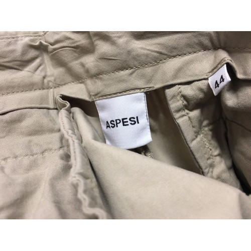 ASPESI women  beige trousers mod H111  100% cotton bottom 27 cm