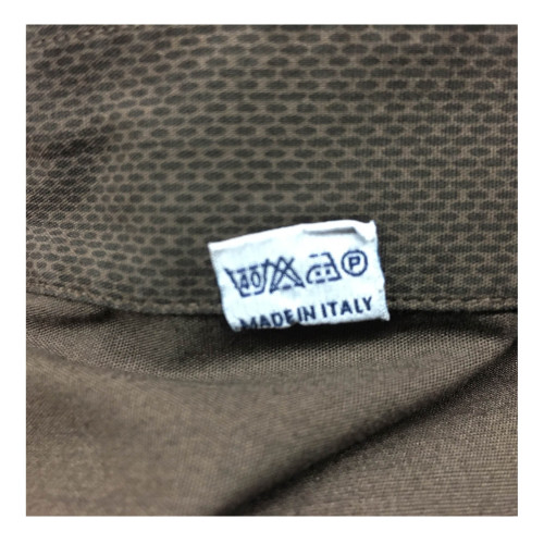 BORRIELLO NAPOLI man microdesign dark shirt 100% cotton MADE IN ITALY