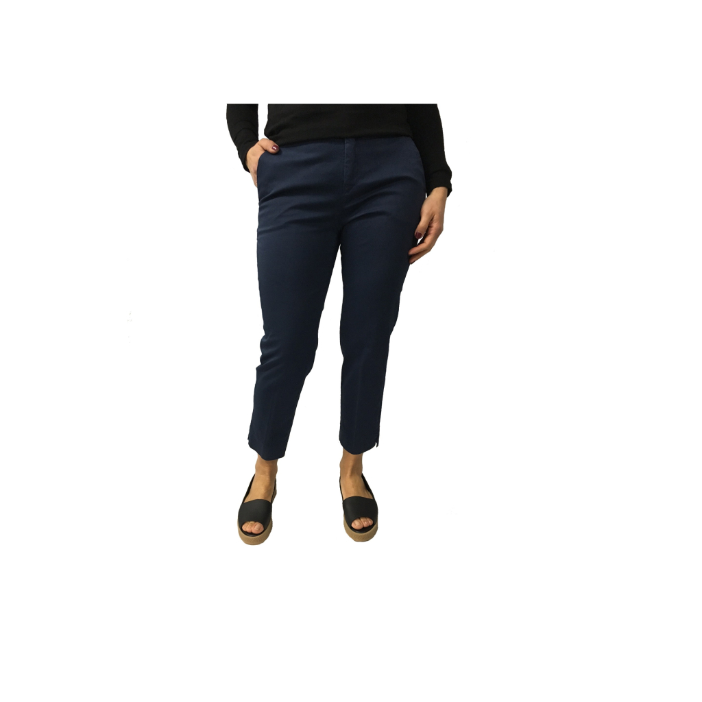 ASPESI pants blue mod woman H106 98% cotton 2% elastane ankle length