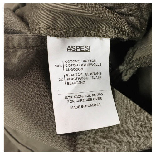 ASPESI pantalone donna mod H105 militare 98% cotone 2% elastan