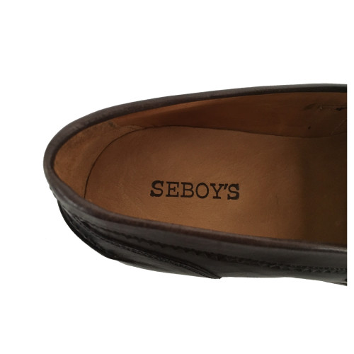 SEBOY'S shoe man P3654 100% moccasin dark skin mod MADE IN ITALY