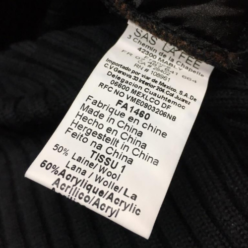 LA FEE MARABOUTE cardigan donna lungo nero/lurex nero 65% acrilico 35% poliammide