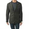 L.B.M. 1911 men's jacket unlined slim fit herringbone winter dark brown 100% cotton