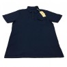 VINTAGE 55 Polo middle sleeve man BLUE with pocket 100% cotton