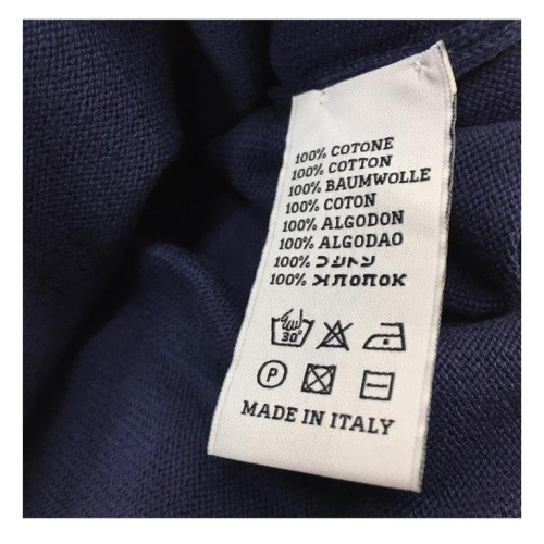 DELLA CIANA MENS SWEATERS light blue round neck 100% cotton MADE IN ITALY