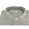 ASPESI shirt man, model CE76 B032 BRUCE, Korean neck, white / black stripes, 100% cotton