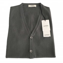 ALPHA STUDIO vest man gray mod AU-5003D 100% cotton