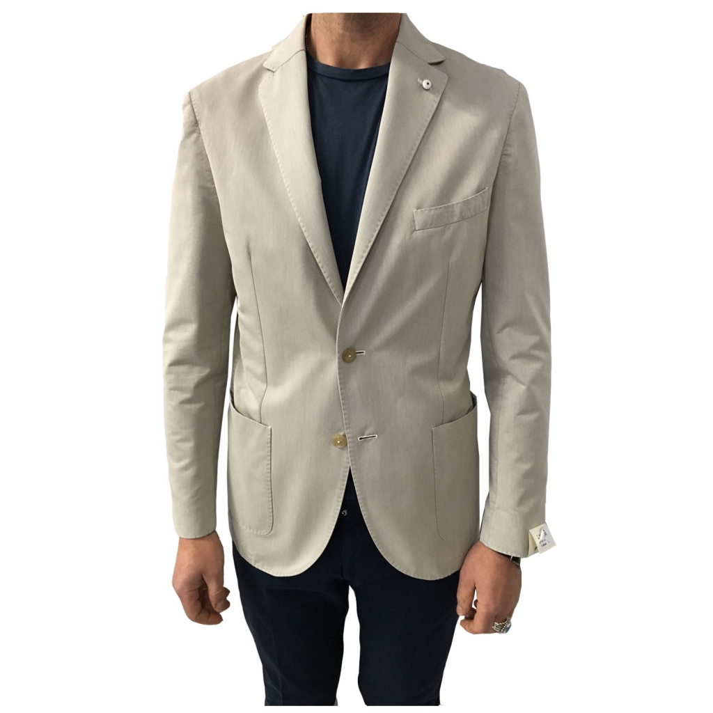 L.B.M 1911 giacca uomo sfoderata mastice 52% cotone 48% poliestere L.B.M 1911 giacca uomo sfoderata mastice 52% cotone 48% poliestere