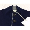 DELLA CIANA  vest man blue tampon gray profiles 80% wool 20% cashmere