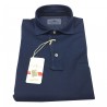 DELLA CIANA polo uomo mezza manica con taschino mod 71/47613L blu 100% cotone