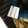 IRISH CRONE knitted men's crew neck, black color, 50% wool and 18% acrylic 16% polyamide 16% mohair MADE IN ITALY