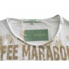 LA FEE MARABOUTE t-shirt donna mezza manica bianco 100% cotone MADE IN ITALY