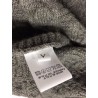 GRP man gray cardigan, vest + barbed front fabric, 50% alpaca 50% superfine merino wool MADE IN ITALY