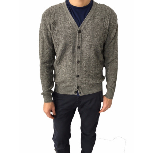 GRP cardigan uomo colore grigio  MADE IN ITALY